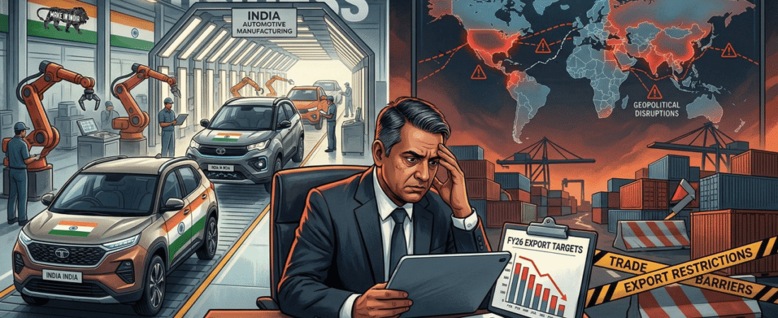 The March 2026 Reality Check: Why Geopolitical Tensions are Derailing FY26 Auto Export Targets