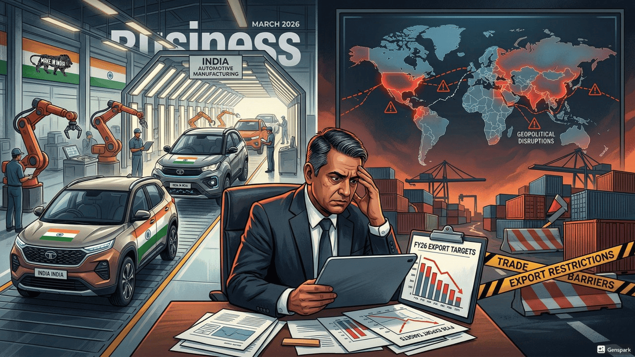 The March 2026 Reality Check: Why Geopolitical Tensions are Derailing FY26 Auto Export Targets