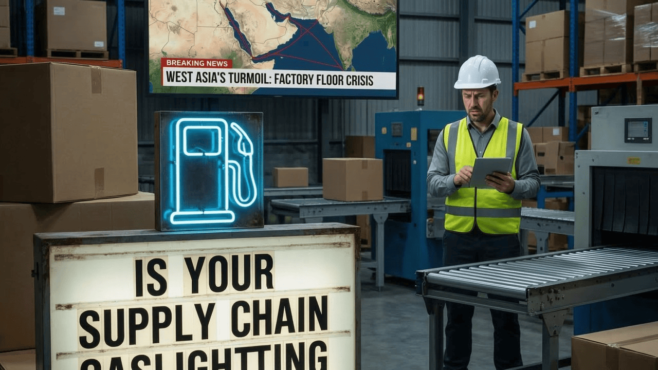 Is Your Supply Chain Gaslighting You? Why West Asia’s Turmoil is a Factory Floor Crisis