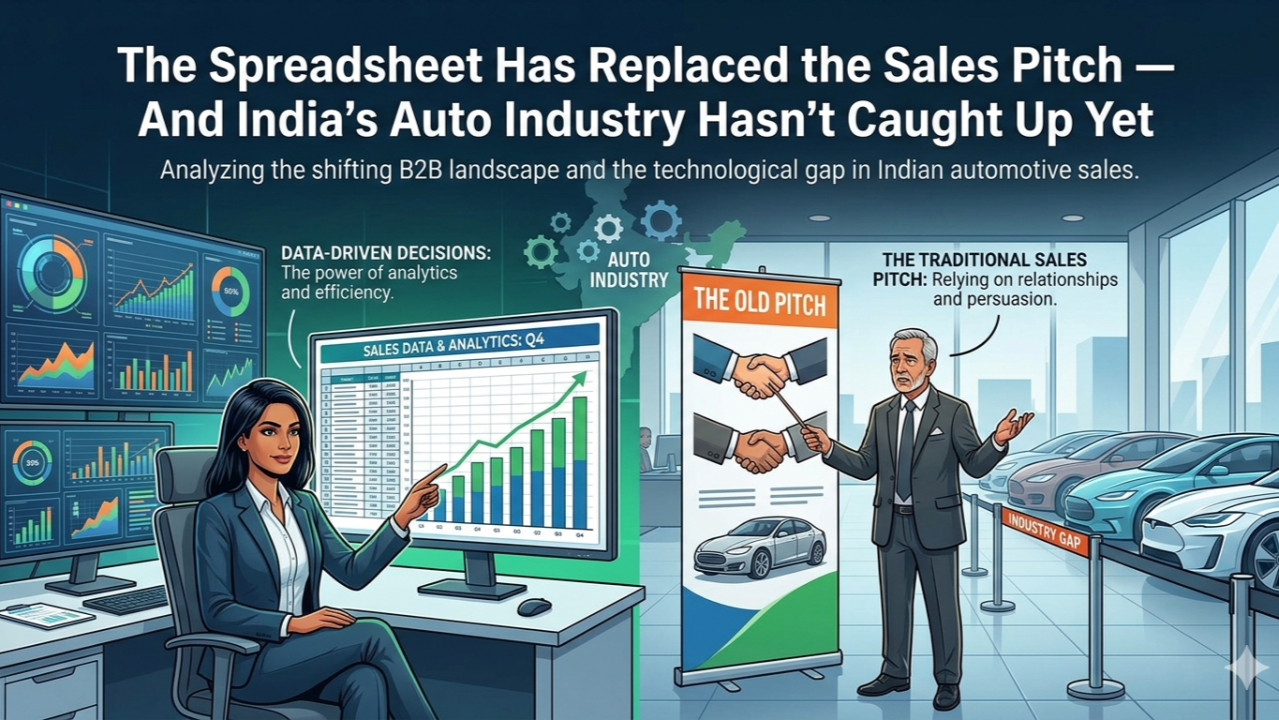 “The Spreadsheet Has Replaced the Sales Pitch — And India’s Auto Industry Hasn’t Caught Up Yet”