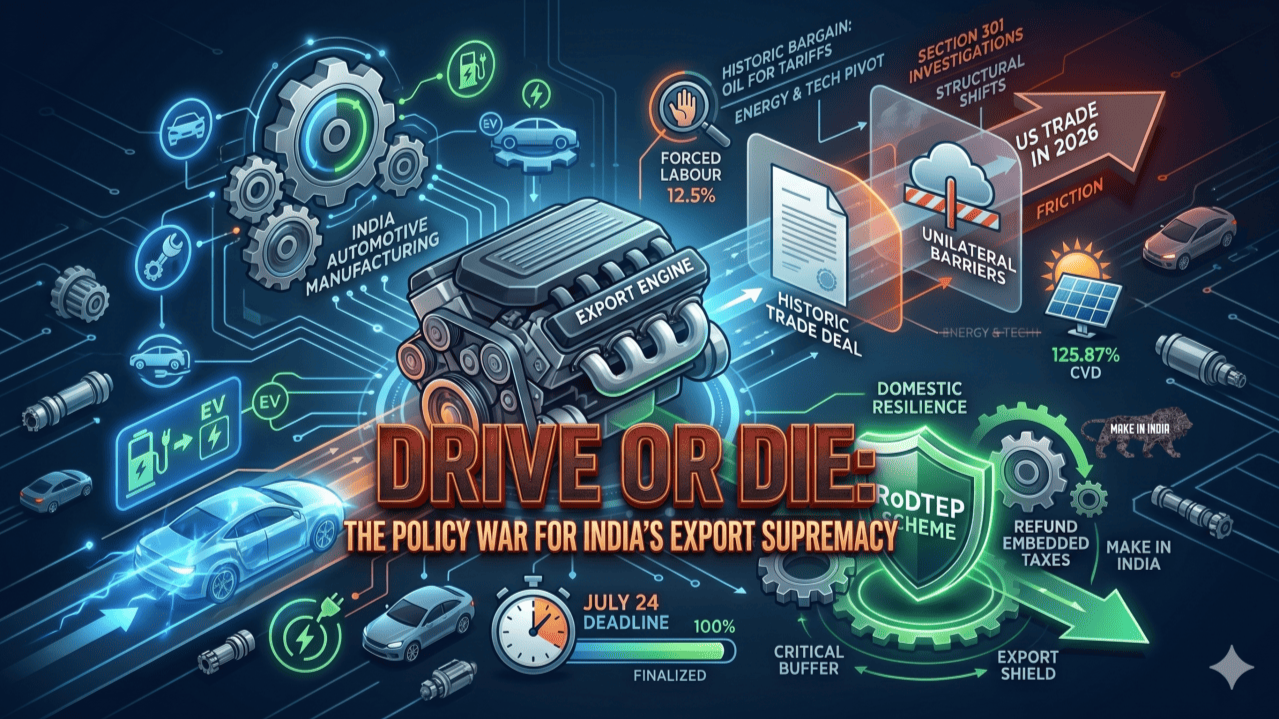 “DRIVE OR DIE: THE POLICY WAR FOR INDIA’S EXPORT SUPERMACY”